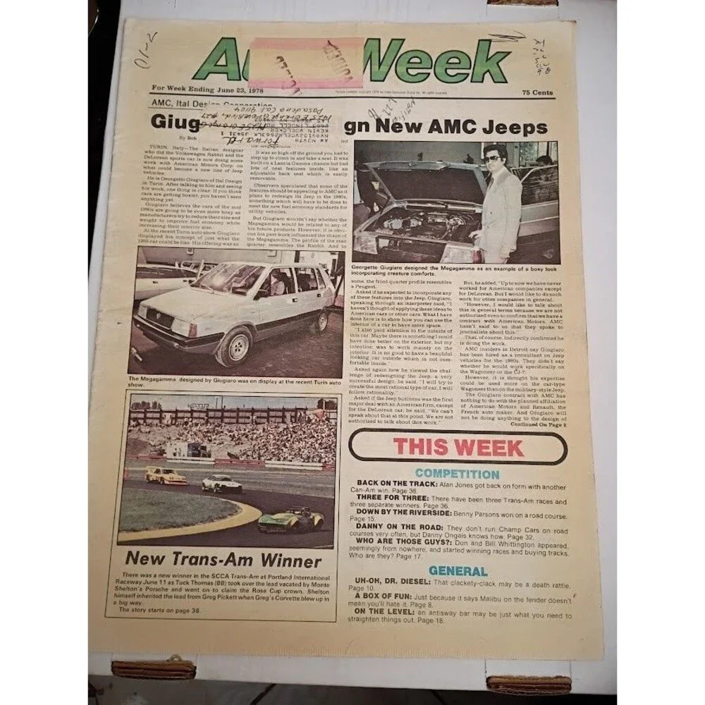 AutoWeek Magazine - June 23, 1978